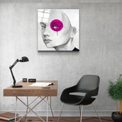 ・"Purple Eye"・Glass Wall Art - ArtDesigna Glass Printing Wall Art
