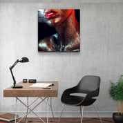 ・"Silvery Make Up"・Glass Wall Art - ArtDesigna Glass Printing Wall Art