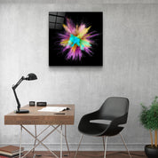 ・"Colorful Explosion"・Glass Wall Art - ArtDesigna Glass Printing Wall Art