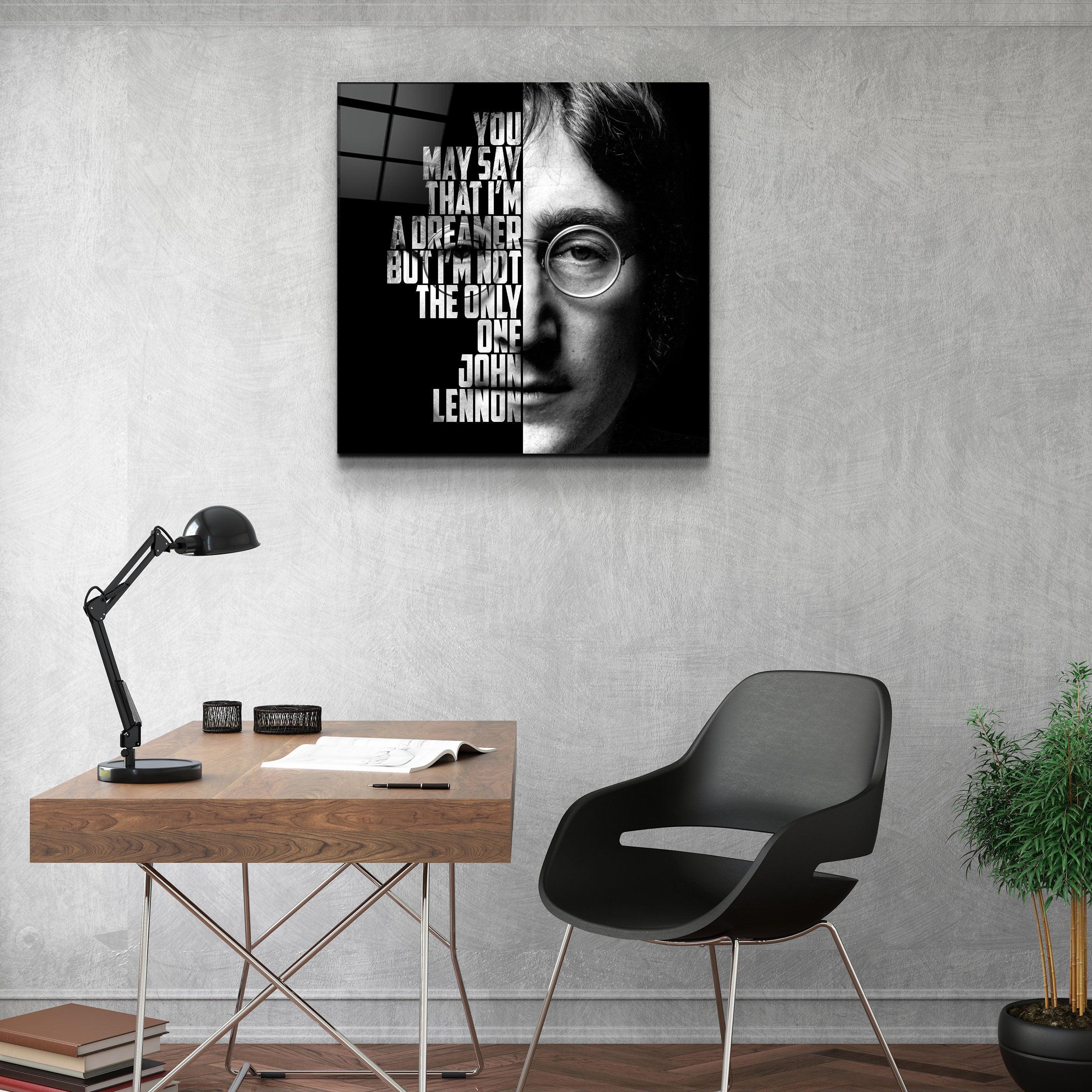 ・"John Lennon"・Designers Collection Glass Wall Art - ArtDesigna Glass Printing Wall Art