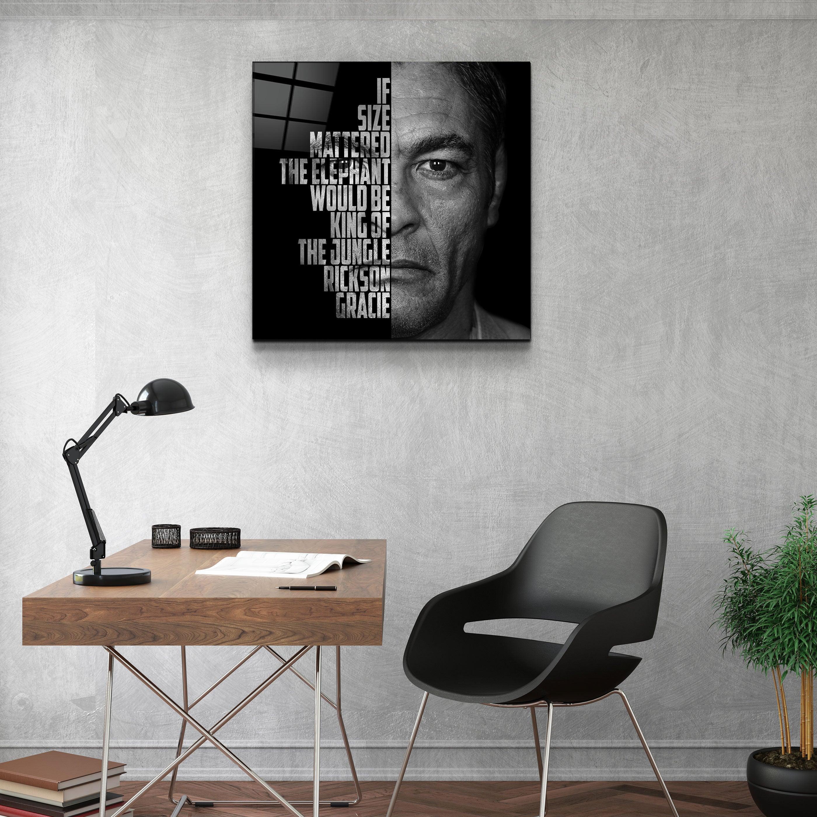 ・"Rickson Gracie"・Designers Collection Glass Wall Art - ArtDesigna Glass Printing Wall Art