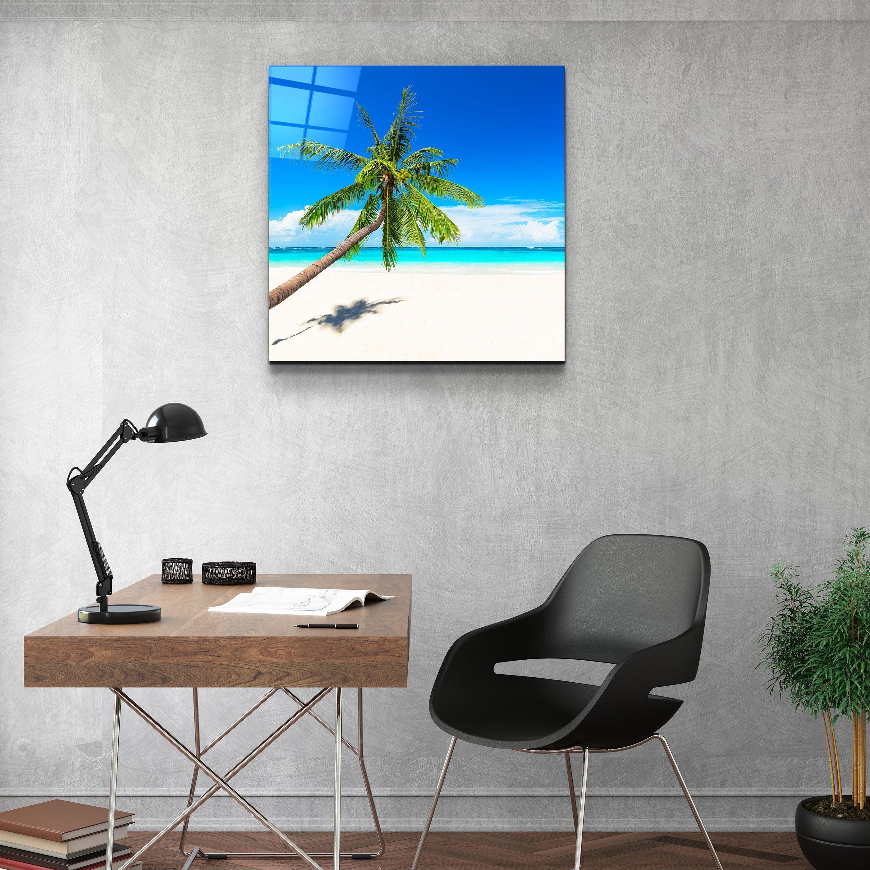 ・"Palm Tree"・Glass Wall Art - ArtDesigna Glass Printing Wall Art