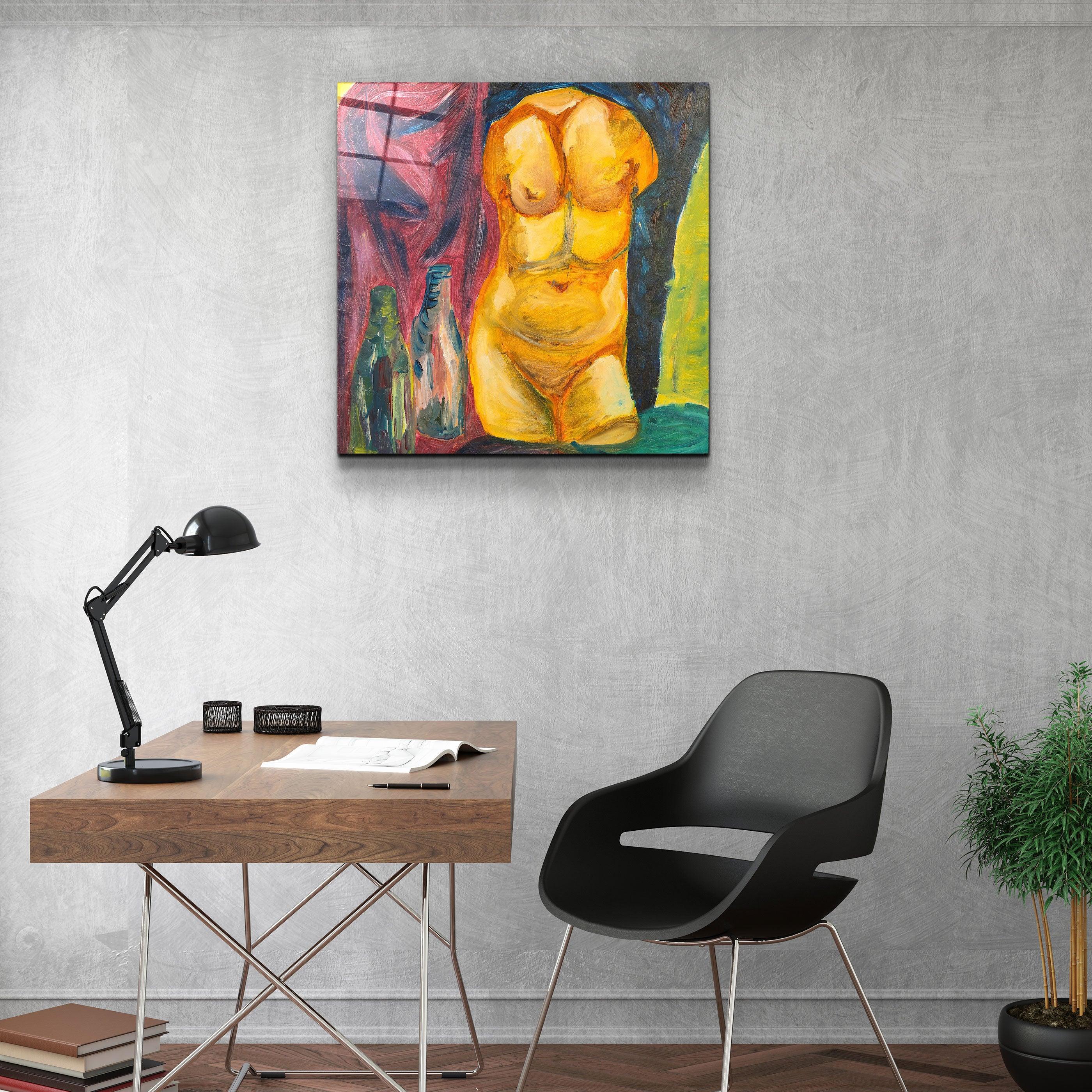 ・"The Body 2"・Hand-Drawn Image - Glass Wall Art - ArtDesigna Glass Printing Wall Art