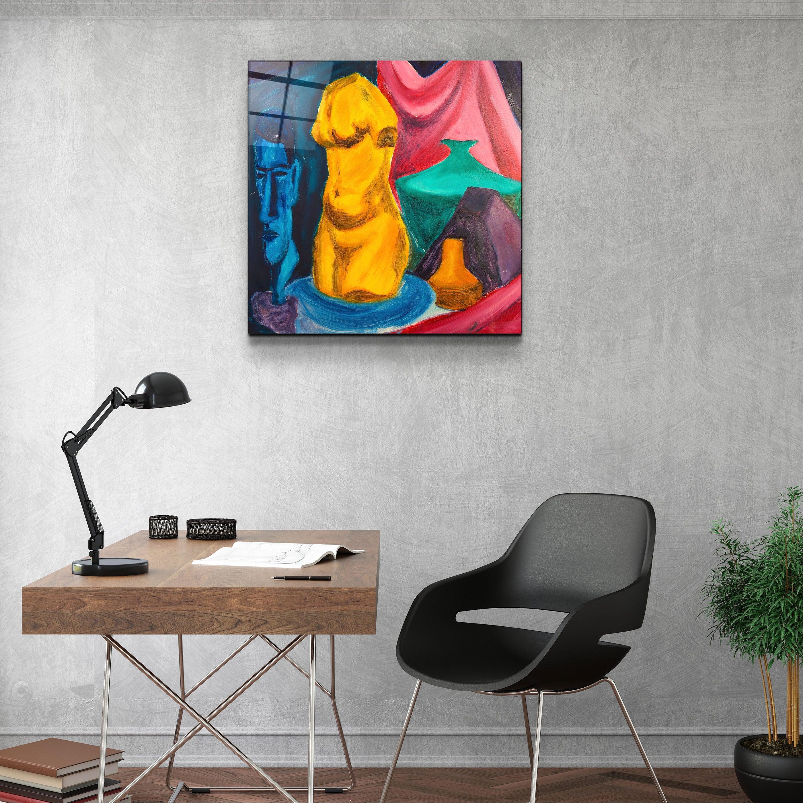 ・"The Body"・Hand-Drawn Image - Glass Wall Art - ArtDesigna Glass Printing Wall Art