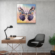 ・"Butterfly NYC"・Designers Collection Glass Wall Art - ArtDesigna Glass Printing Wall Art