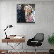 ."Gustav Klimt's Death and Life (1910-1915)". Glass Wall Art - ArtDesigna Glass Printing Wall Art