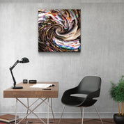 ."Whirlpool". Designer's Collection Glass Wall Art - ArtDesigna Glass Printing Wall Art