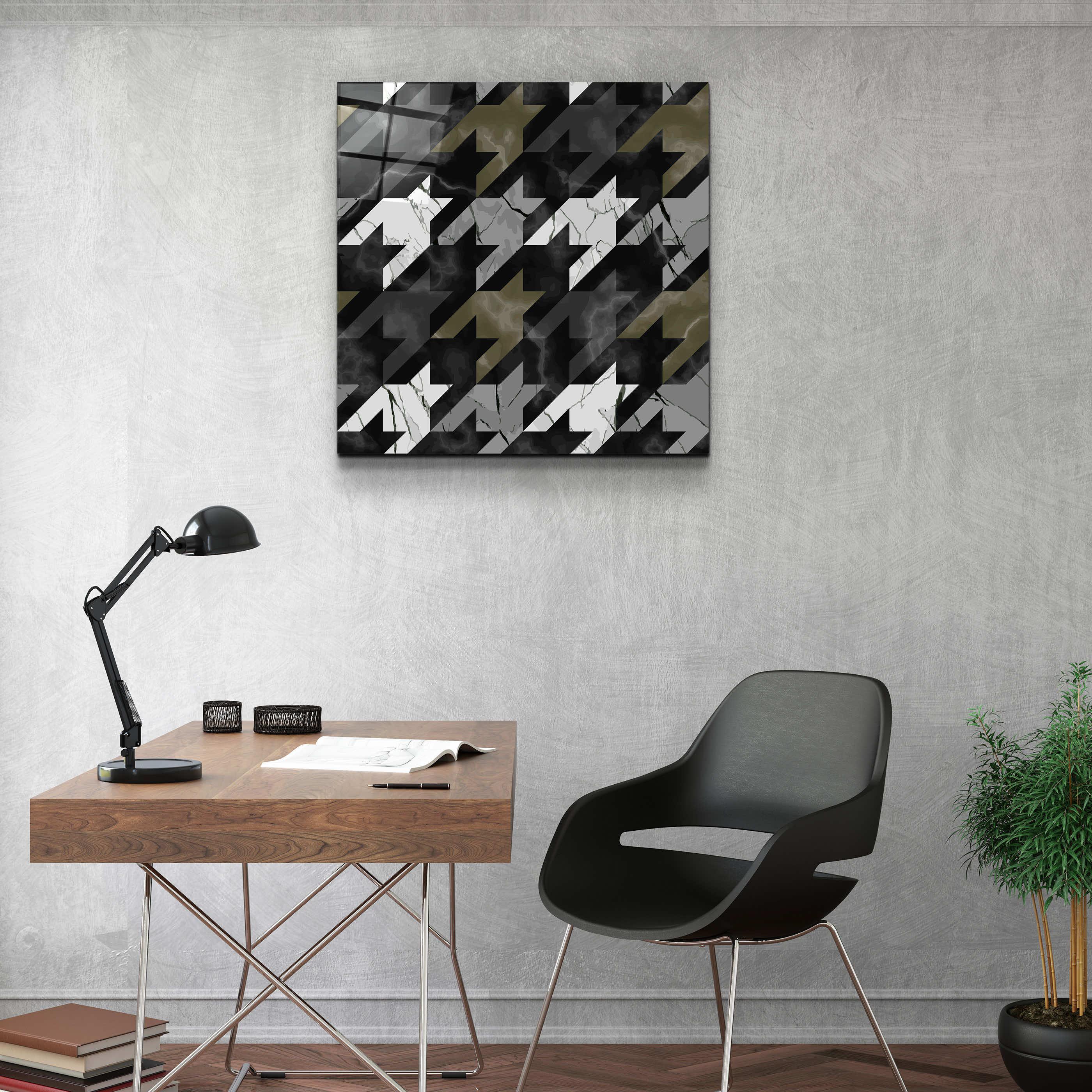 ."Bat Marble V2". Designer's Collection Glass Wall Art - ArtDesigna Glass Printing Wall Art