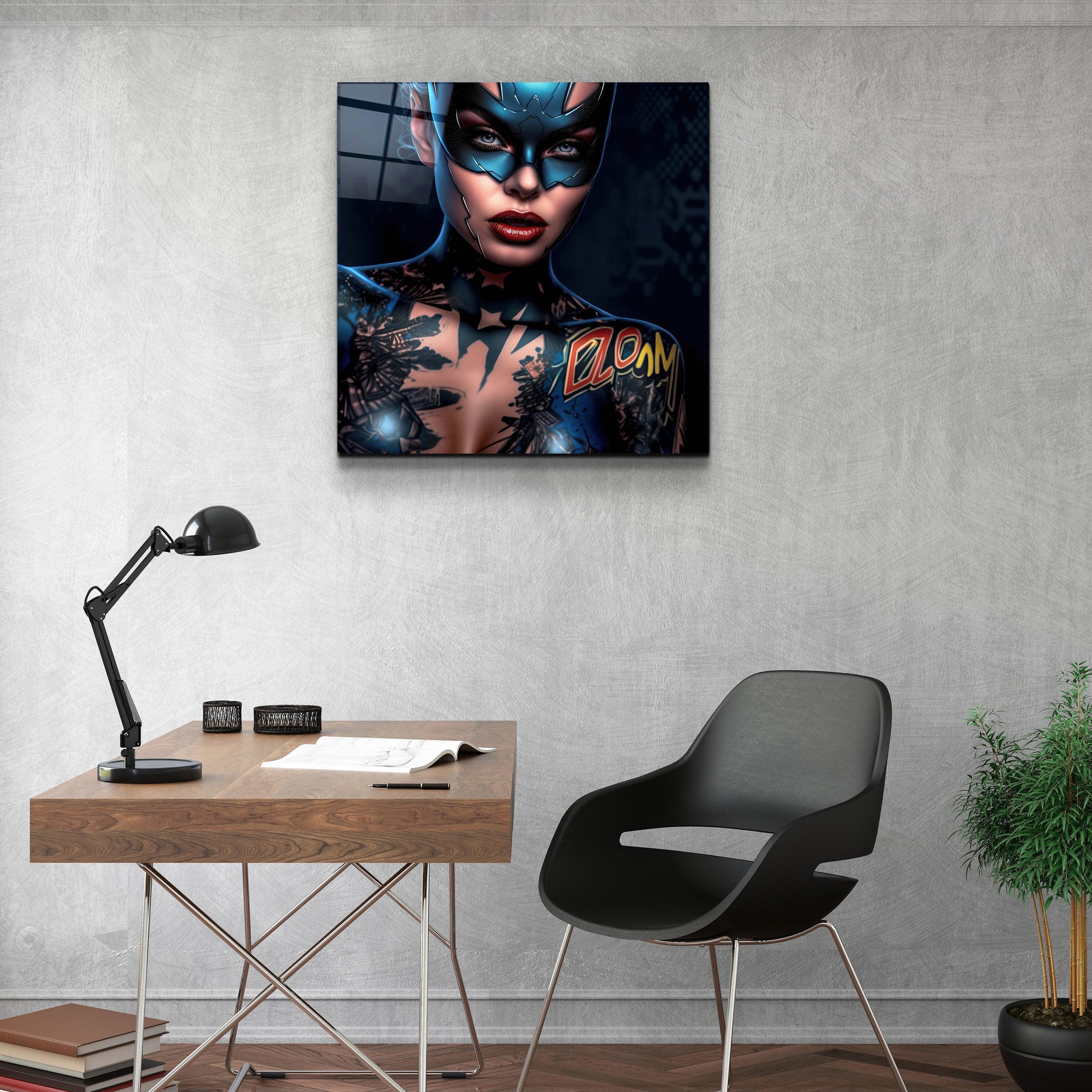 ."Tattooed v5". Designer's Collection Glass Wall Art - ArtDesigna Glass Printing Wall Art