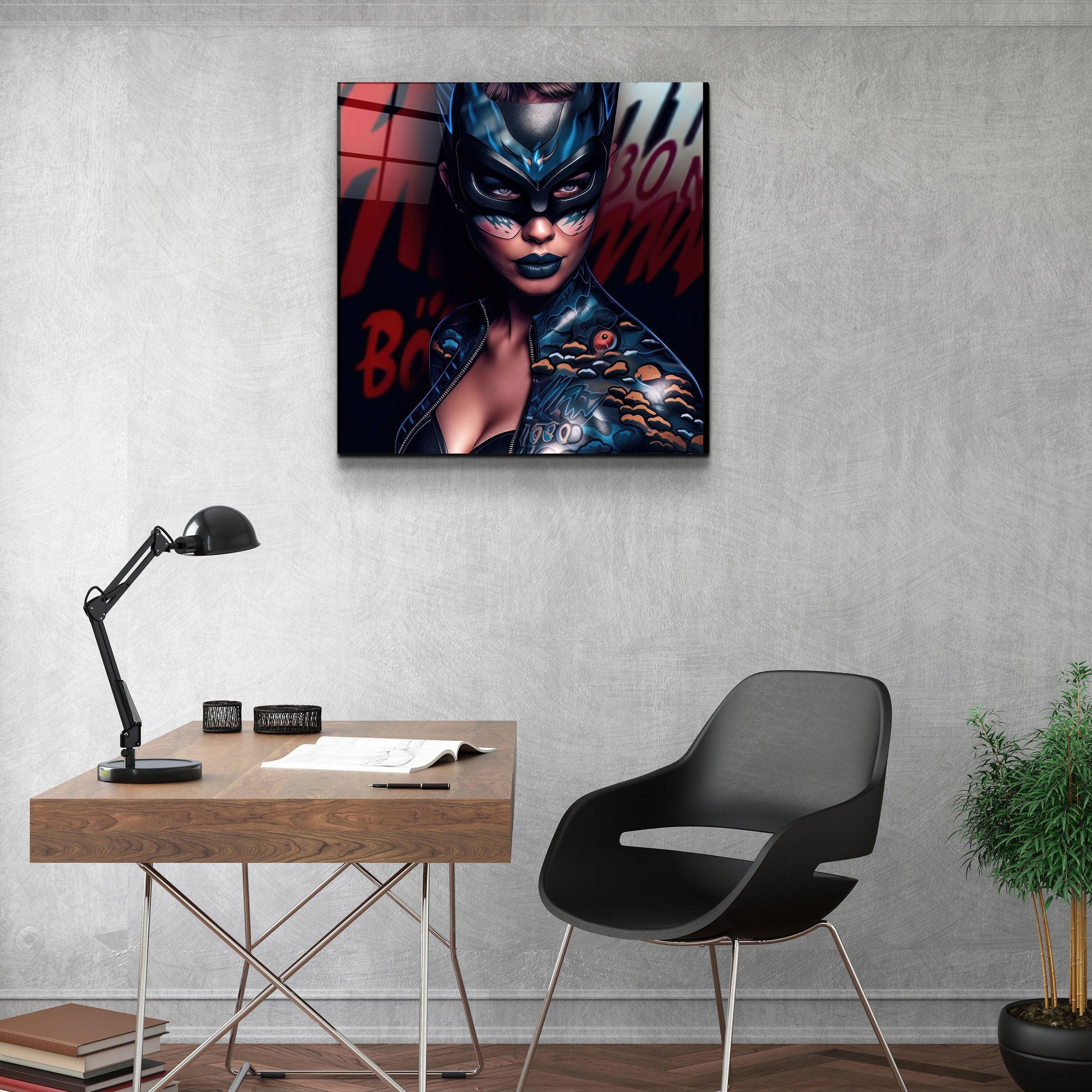 ."Tattooed v4". Designer's Collection Glass Wall Art - ArtDesigna Glass Printing Wall Art