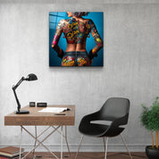 ."Tattooed v1". Designer's Collection Glass Wall Art - ArtDesigna Glass Printing Wall Art