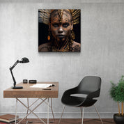 ."Woman Warriors 1". Secret World Collection Glass Wall Art - ArtDesigna Glass Printing Wall Art