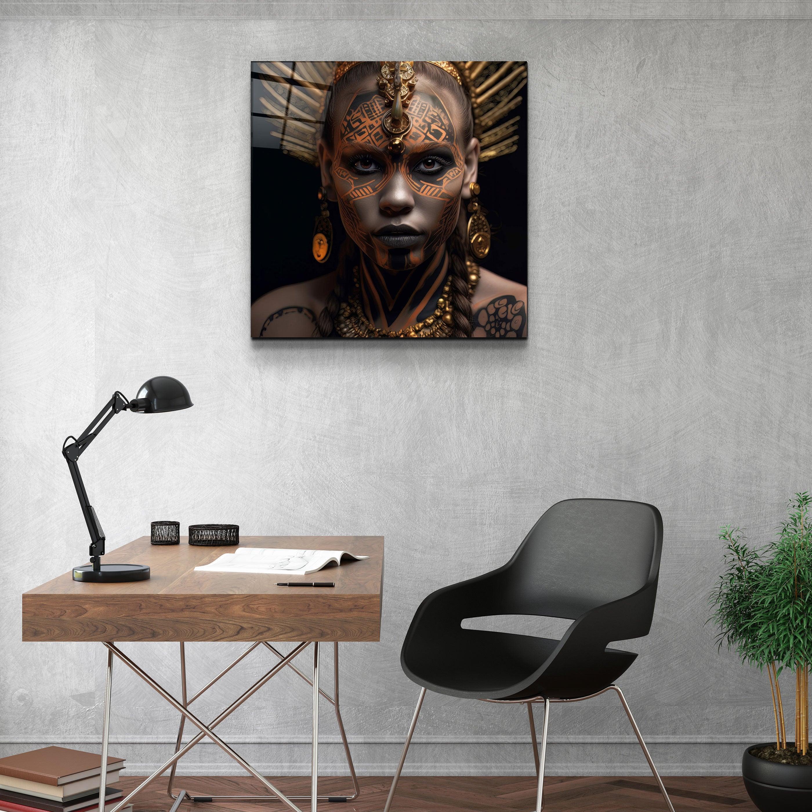 ."Woman Warriors 1". Secret World Collection Glass Wall Art - ArtDesigna Glass Printing Wall Art
