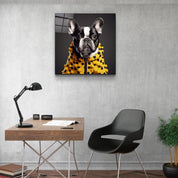 ."Stylish Dogs - V3". Designer's Collection Glass Wall Art - ArtDesigna Glass Printing Wall Art