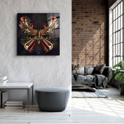 ・"Butterfly London"・Designers Collection Glass Wall Art - ArtDesigna Glass Printing Wall Art