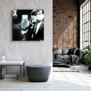 ・"Don Bunny - GodFather"・Designers Collection Glass Wall Art - ArtDesigna Glass Printing Wall Art