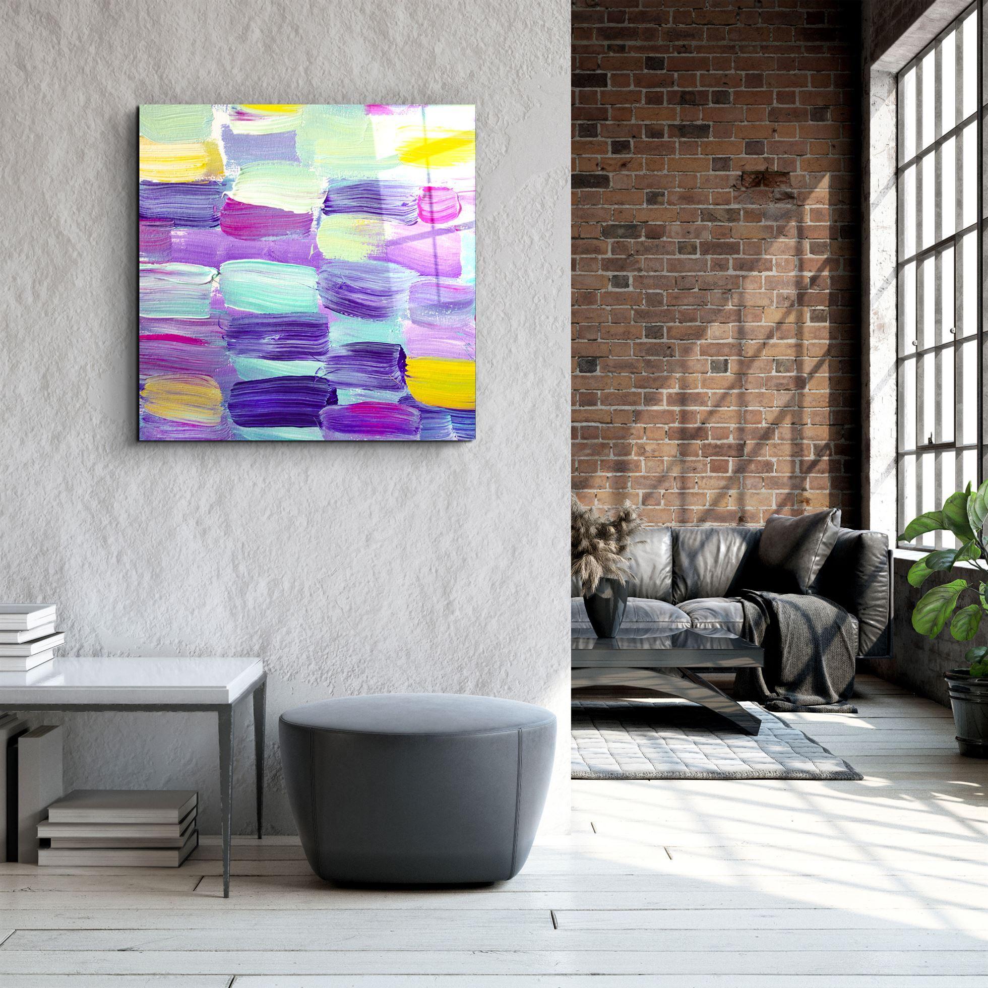 ・"Pinkastone"・Glass Wall Art - ArtDesigna Glass Printing Wall Art