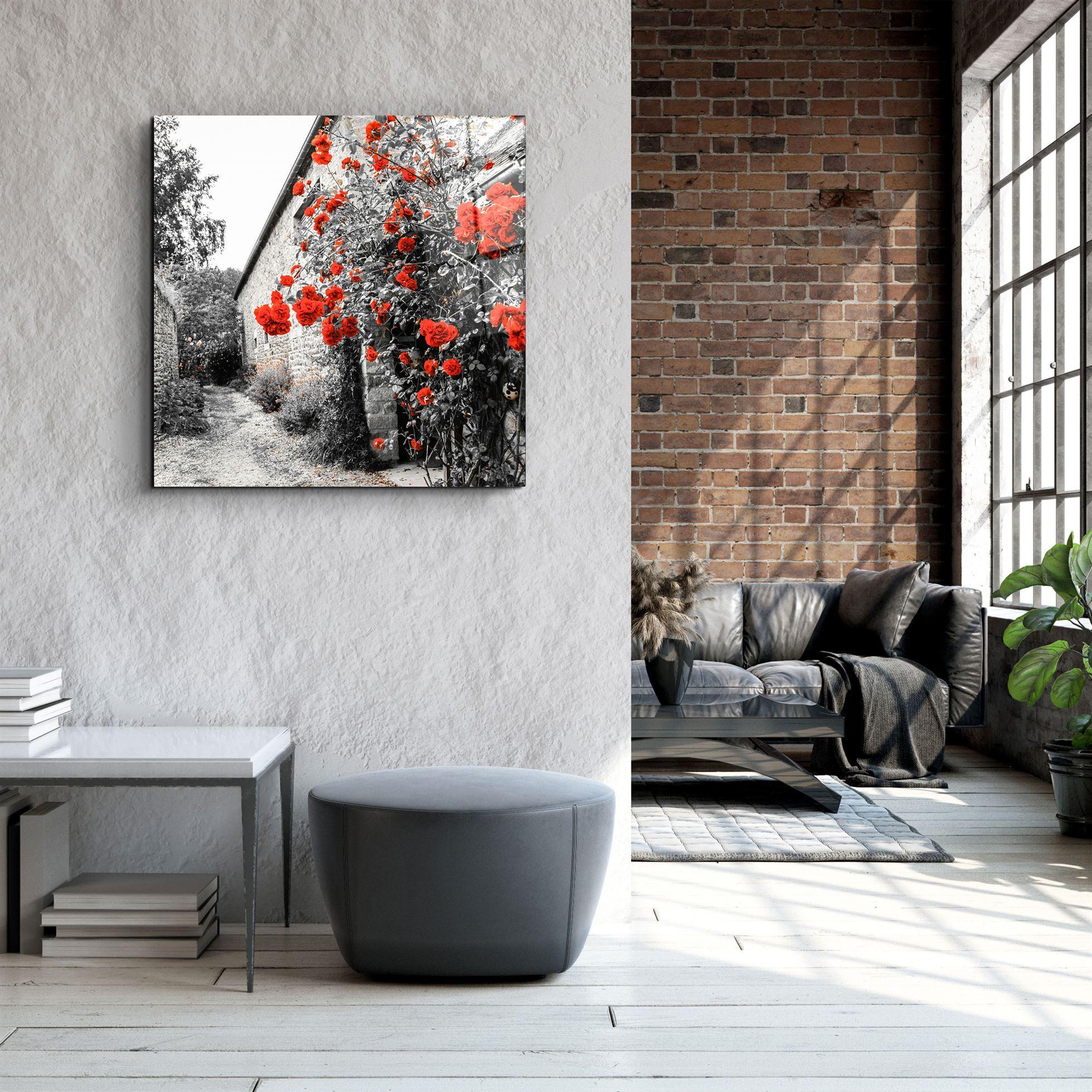 ・"Red Roses"・Glass Wall Art - ArtDesigna Glass Printing Wall Art