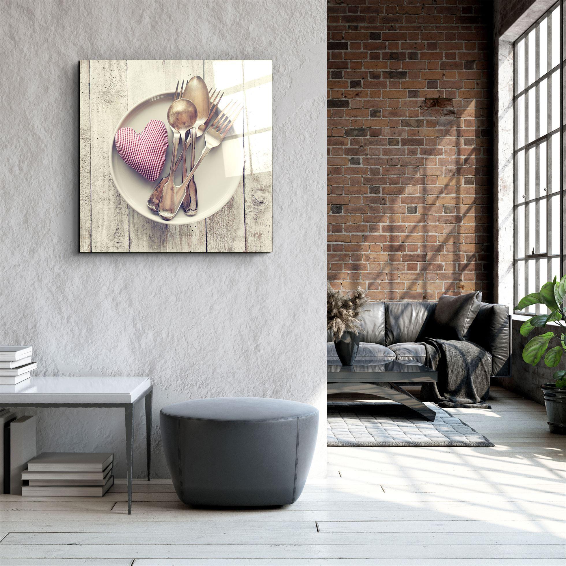 ・"Heart"・Glass Wall Art - ArtDesigna Glass Printing Wall Art