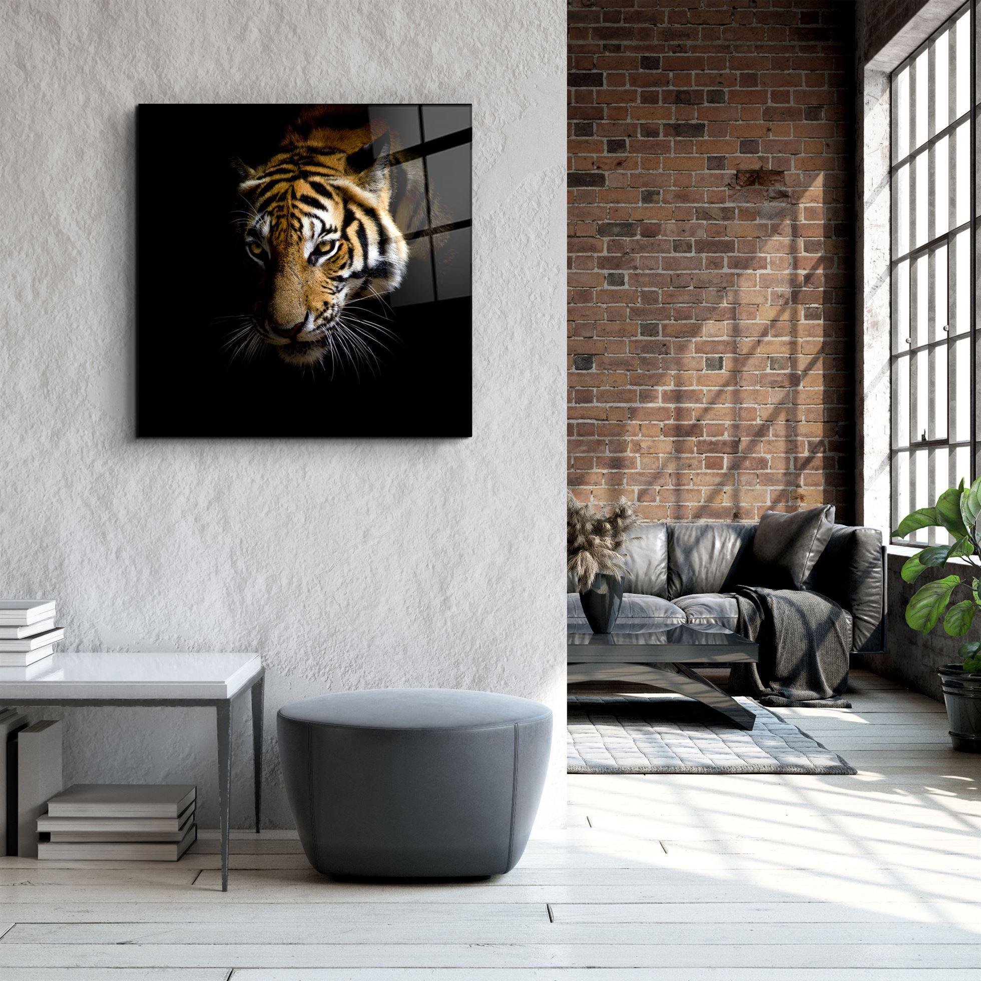 King of the Jungle | Glass Wall Art - Artdesigna