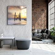 ・"Ruined Dock"・Glass Wall Art - ArtDesigna Glass Printing Wall Art
