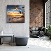 ・"Palm Trees"・Glass Wall Art - ArtDesigna Glass Printing Wall Art