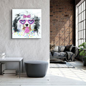 ・"Cute Dog"・Glass Wall Art - ArtDesigna Glass Printing Wall Art
