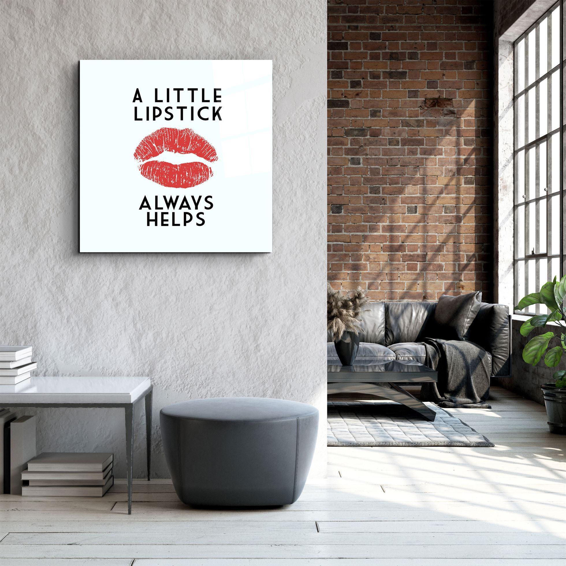 ・"Lipstick"・Glass Wall Art - ArtDesigna Glass Printing Wall Art