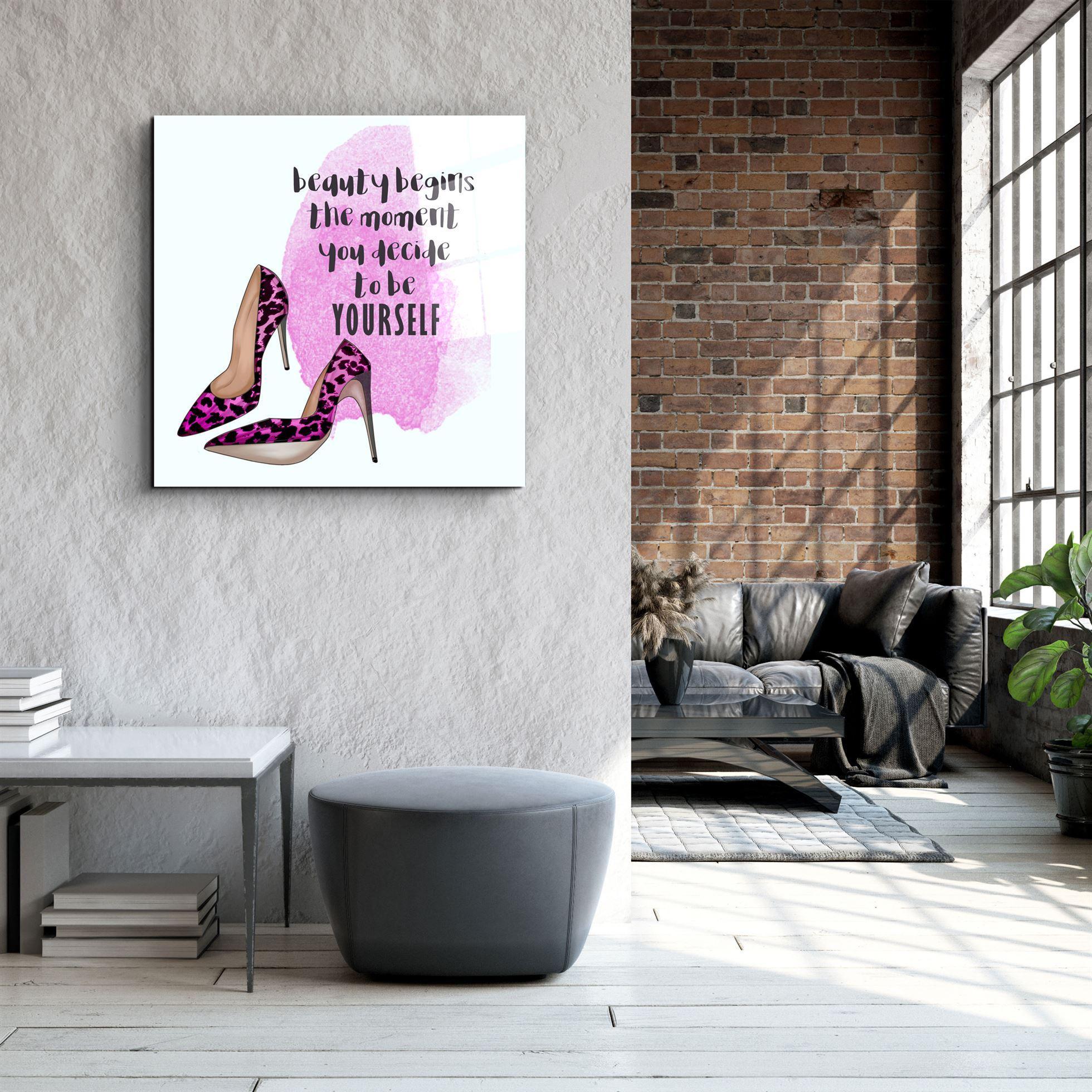 ・"Be Yourself"・Glass Wall Art - ArtDesigna Glass Printing Wall Art