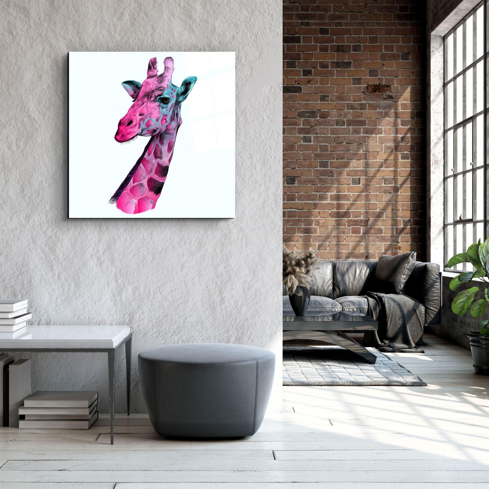 ・"Giraffe"・Glass Wall Art - ArtDesigna Glass Printing Wall Art