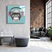 ・"Monkey"・Glass Wall Art - ArtDesigna Glass Printing Wall Art