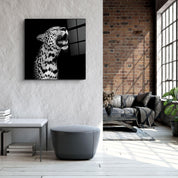 ・"Leopard"・Glass Wall Art - ArtDesigna Glass Printing Wall Art