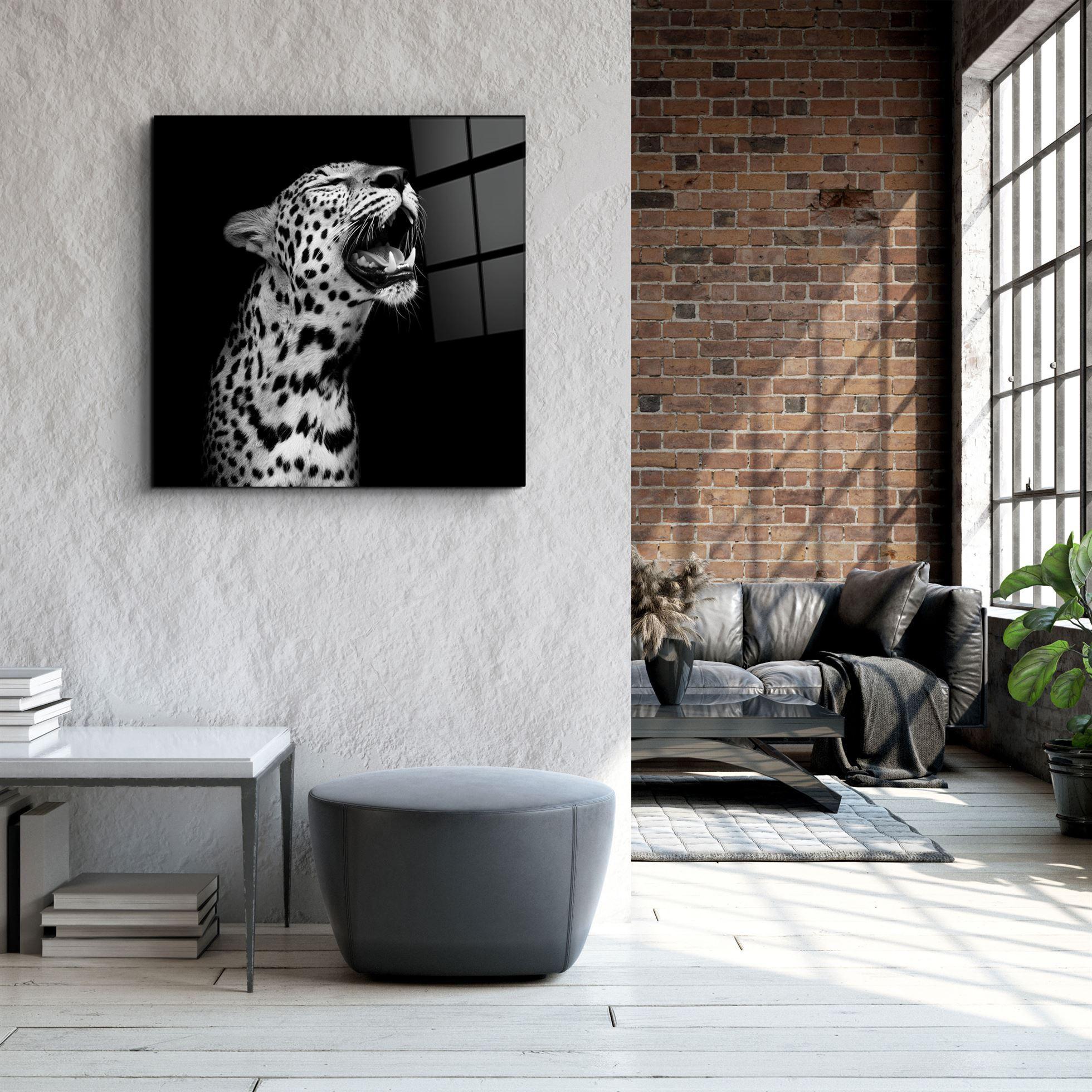 ・"Leopard"・Glass Wall Art - ArtDesigna Glass Printing Wall Art