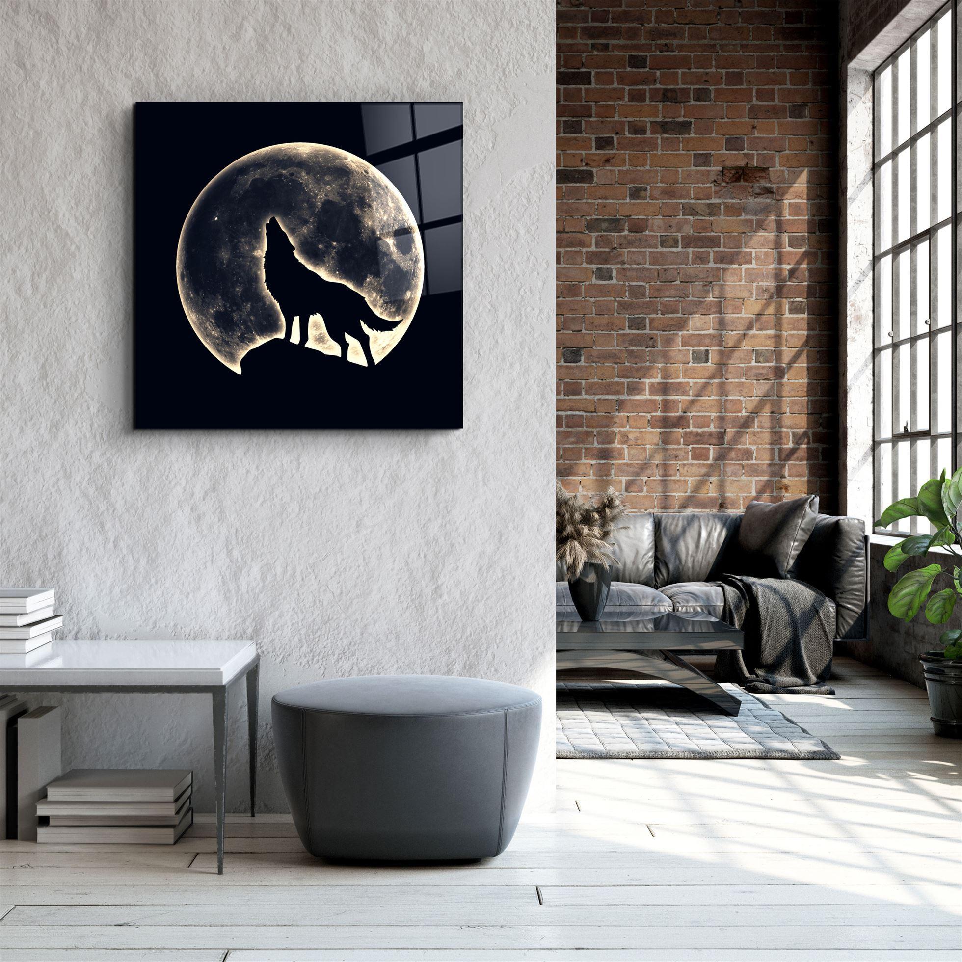 ・"Full Moon"・Glass Wall Art - ArtDesigna Glass Printing Wall Art
