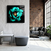 ・"Floral Green"・Glass Wall Art - ArtDesigna Glass Printing Wall Art