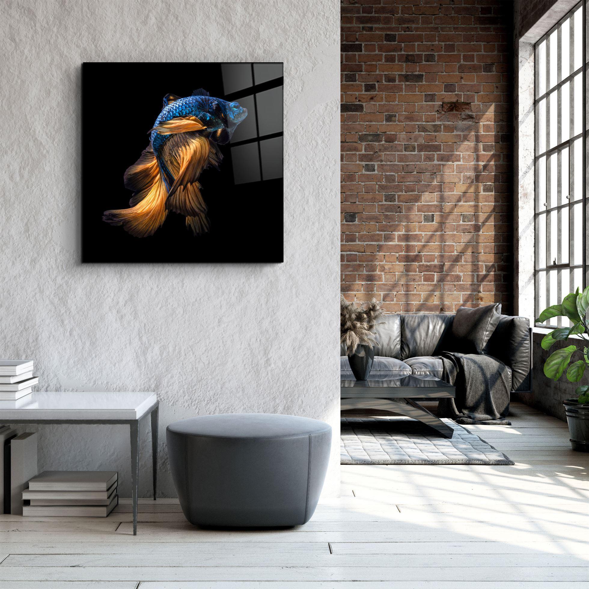 ・"Betta Fish"・Glass Wall Art - ArtDesigna Glass Printing Wall Art