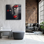 ・"Red Expressions"・Glass Wall Art - ArtDesigna Glass Printing Wall Art
