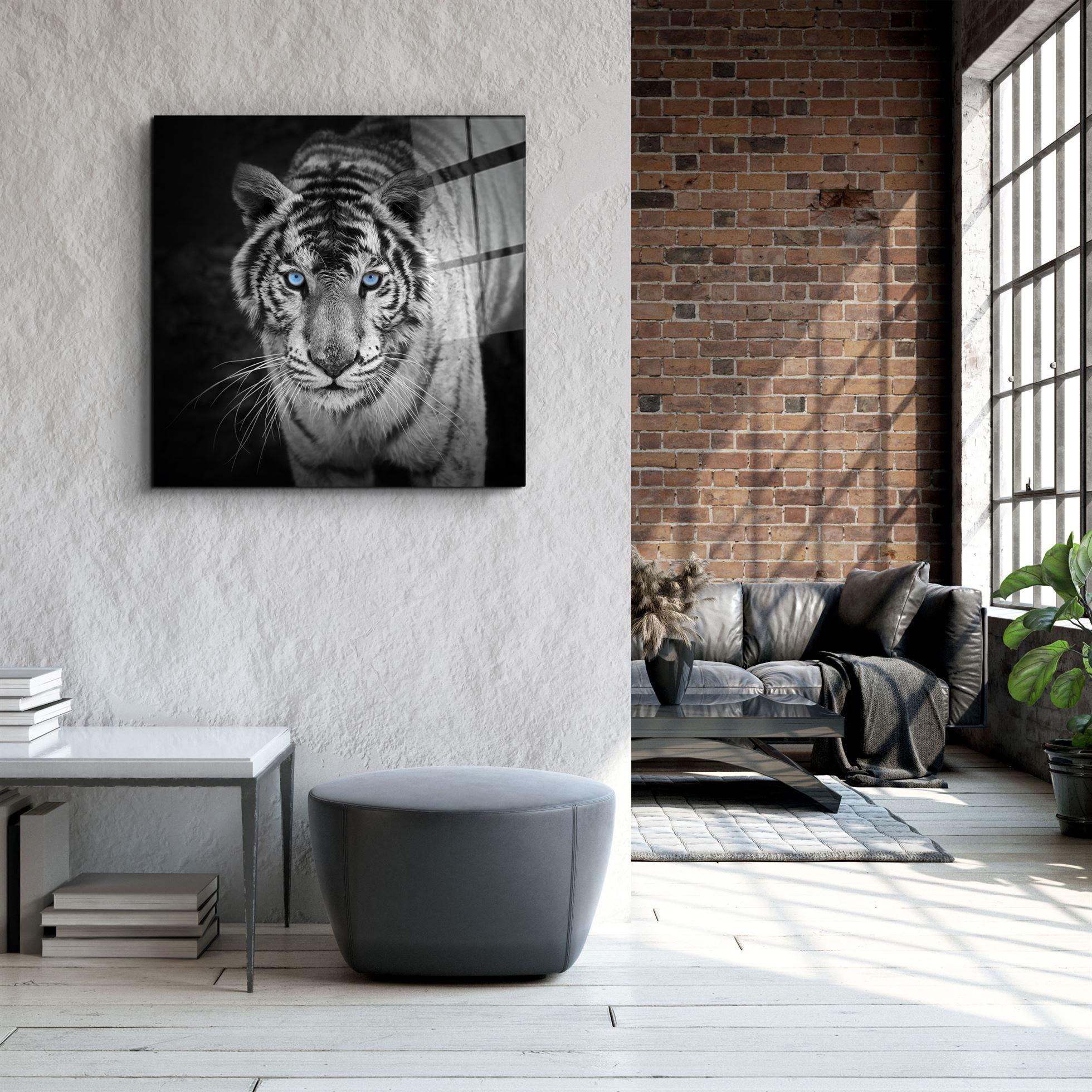 Majestic Stripes | Glass Wall Art - Artdesigna