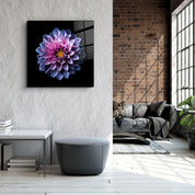 ・"Purple Flower"・Glass Wall Art - ArtDesigna Glass Printing Wall Art