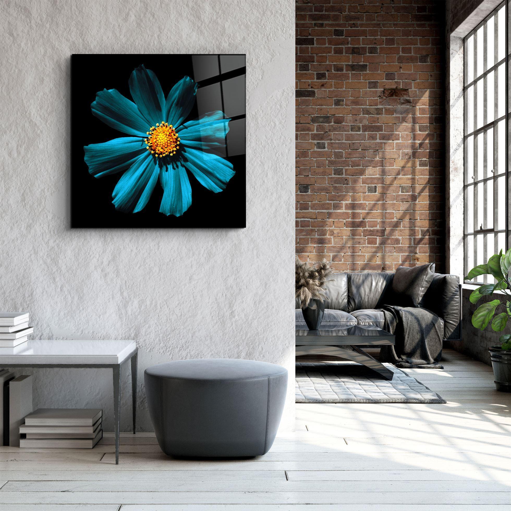 ・"Green Flower"・Glass Wall Art - ArtDesigna Glass Printing Wall Art