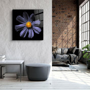 ・"Purple Flower"・Glass Wall Art - ArtDesigna Glass Printing Wall Art