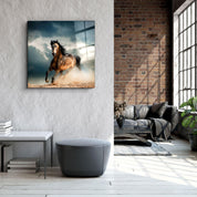 Running with the Herd | Glass Wall Art - Artdesigna