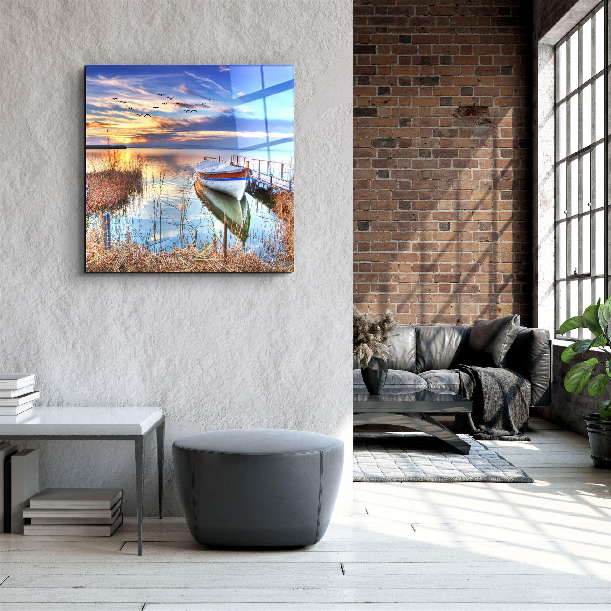 ・"Lake Landscape"・Glass Wall Art - ArtDesigna Glass Printing Wall Art