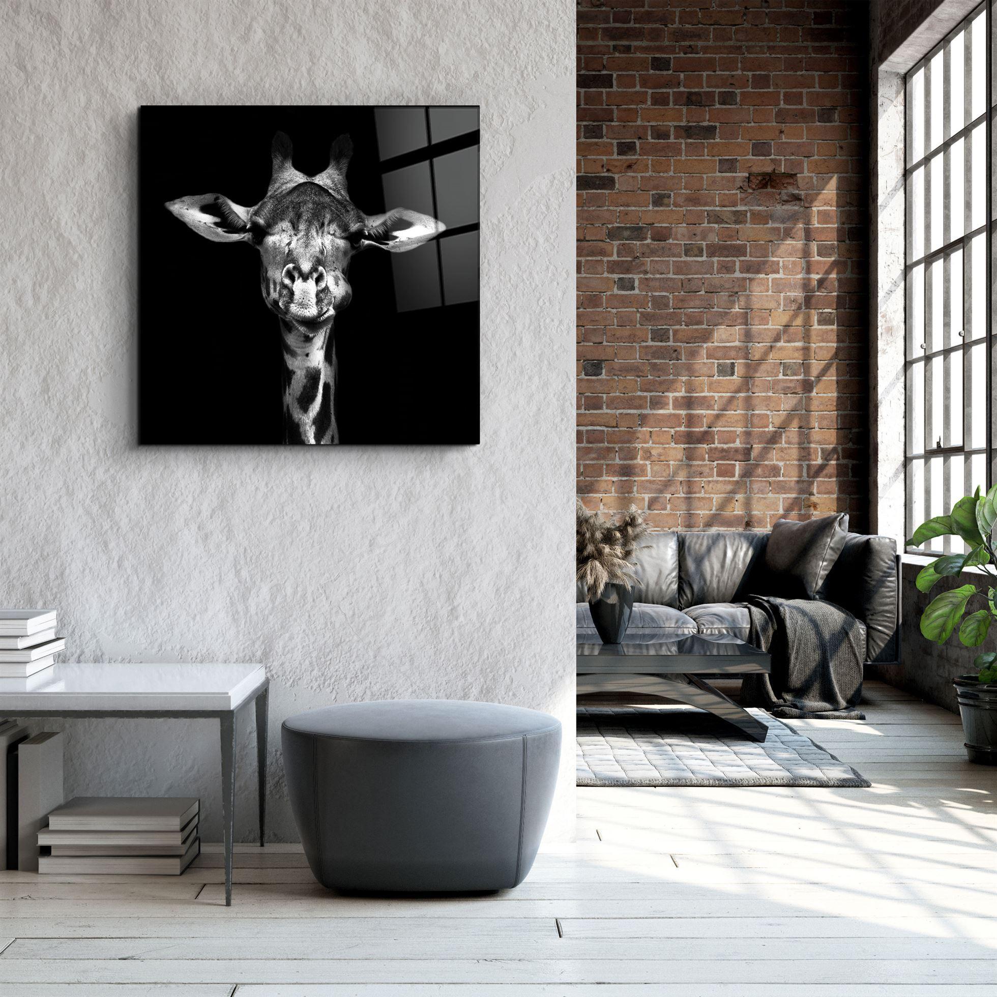 ・"Giraffe"・Glass Wall Art - ArtDesigna Glass Printing Wall Art