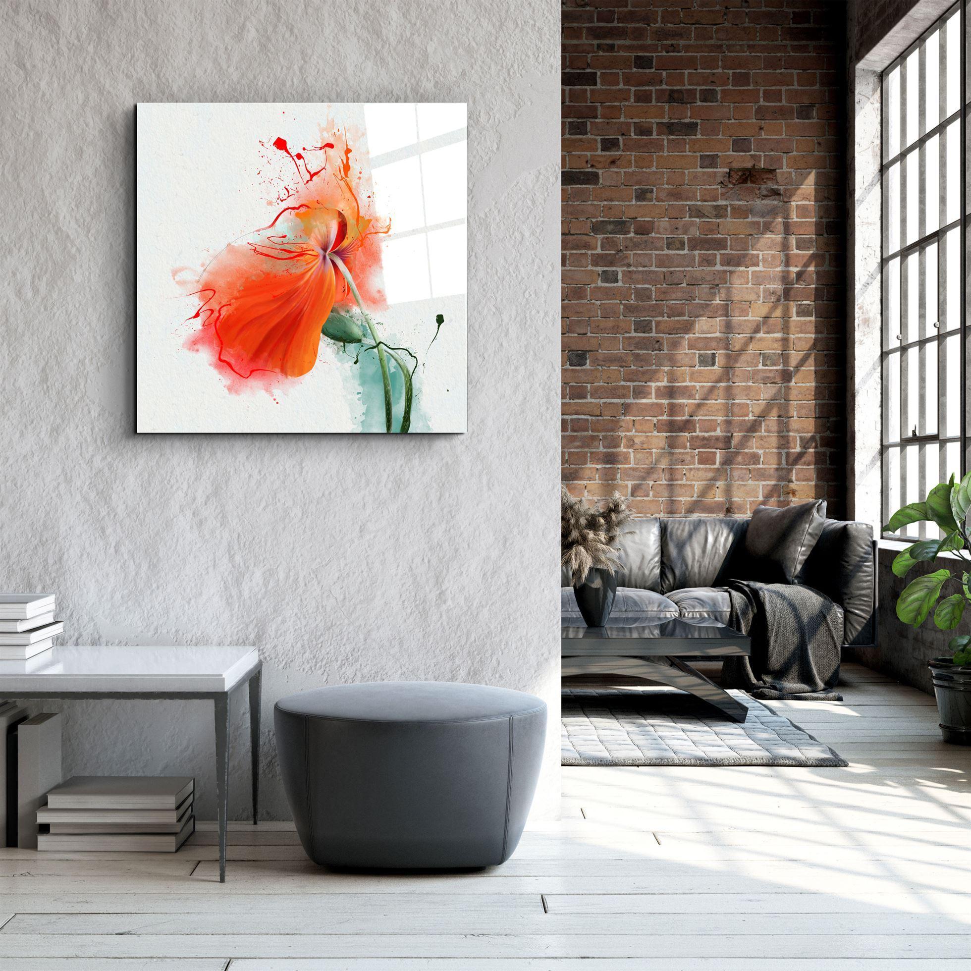・"Flower"・Glass Wall Art - ArtDesigna Glass Printing Wall Art