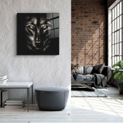 ・"Yellow eyes"・Glass Wall Art - ArtDesigna Glass Printing Wall Art