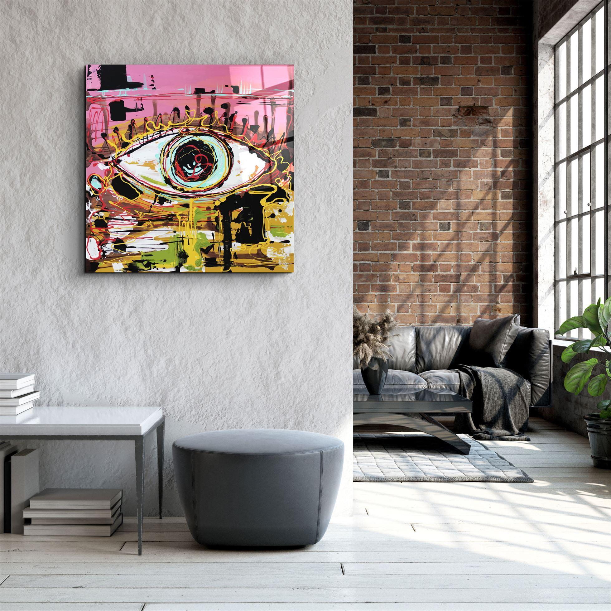・"Eye Abstract"・Glass Wall Art - ArtDesigna Glass Printing Wall Art