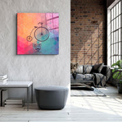 ・"Cyclebi"・Glass Wall Art - ArtDesigna Glass Printing Wall Art