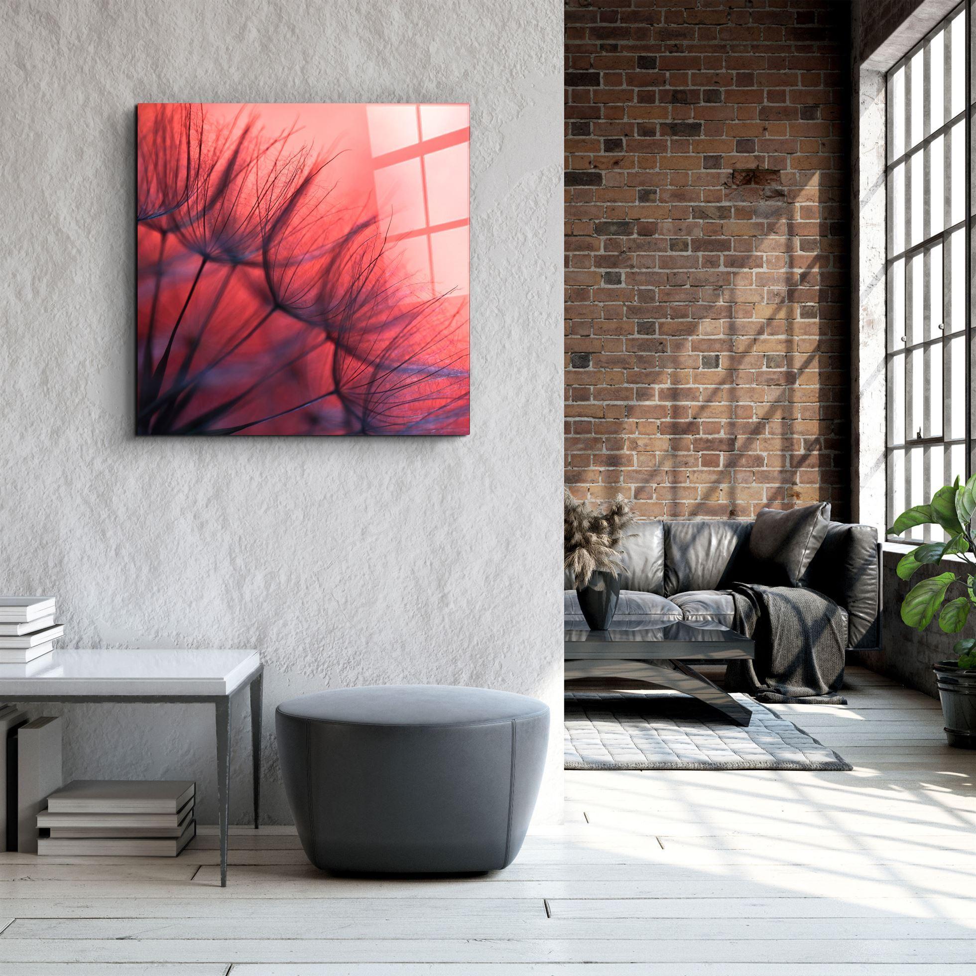 ・"Flower & Sunset"・Glass Wall Art - ArtDesigna Glass Printing Wall Art