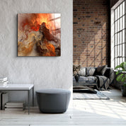 ・"Lava"・Glass Wall Art - ArtDesigna Glass Printing Wall Art